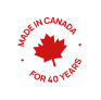 Made in Canada for 40 years.